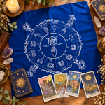 Paño + Bolsita para tarot WICCA simple - Imagen 3