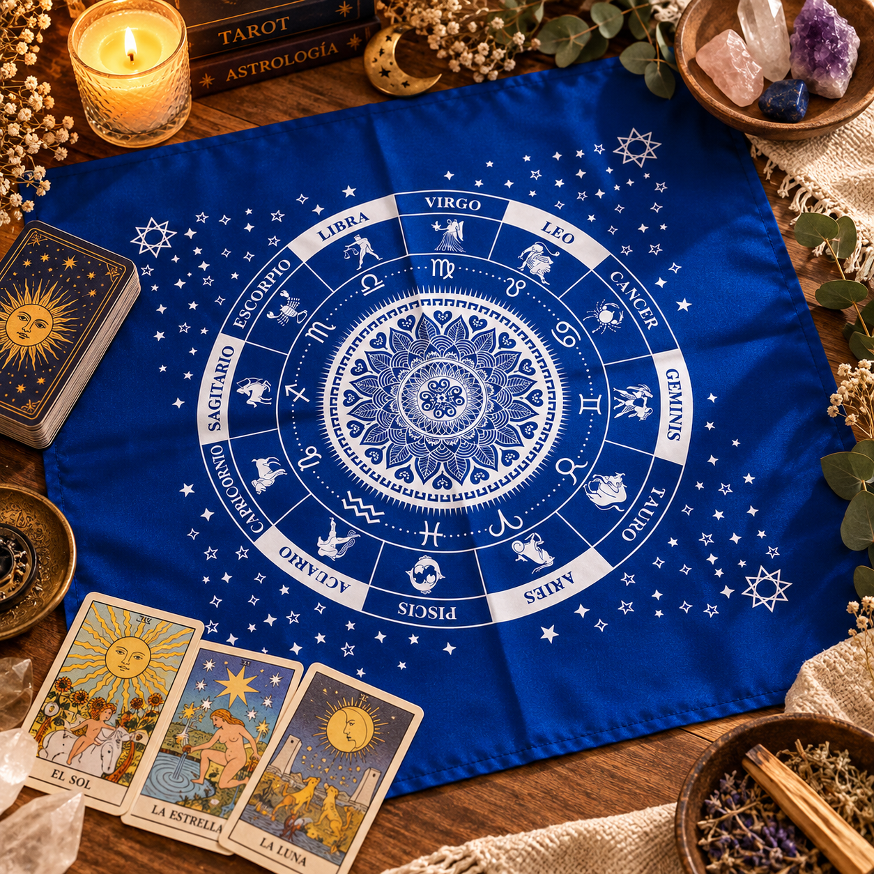 Imagen de ChatGPT 29 sept 2026, 09_51_19 a.m Paño+Bolsita para Tarot Mandala simple - Imagen 1