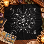 Paño+Bolsita para Tarot Sol y Luna simple
