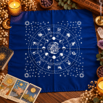Paño+Bolsita para Tarot Sol y Luna simple - Imagen 2