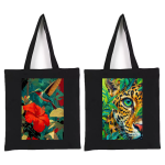Tote Bag NEGRA Estampada (35cm x 40cm) - Imagen 5