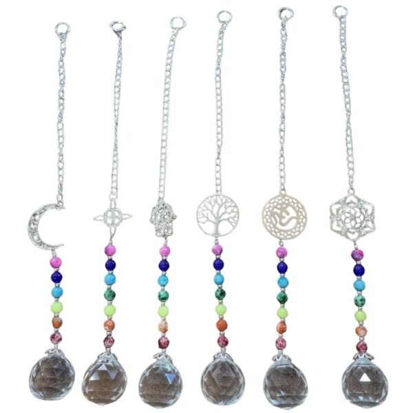 Colgante Atrapa sol CADENA 7 chakras 30cm - Imagen 1