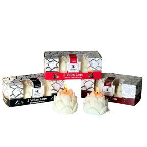 Velas de Cera aromaticas LOTOx2