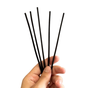 Varillas para difusor negras de rattan x10u